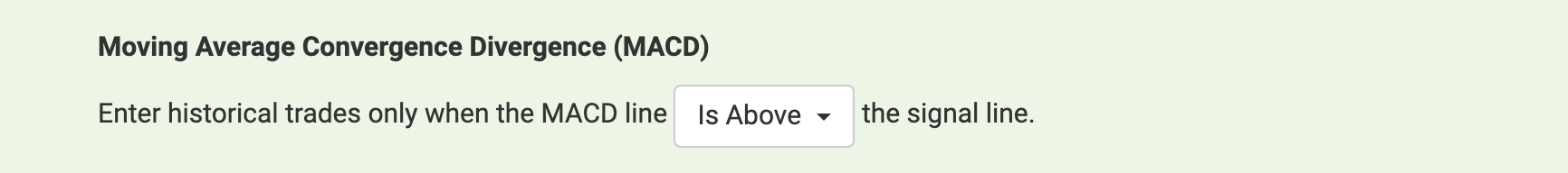 Relative Strength Index Screenshot